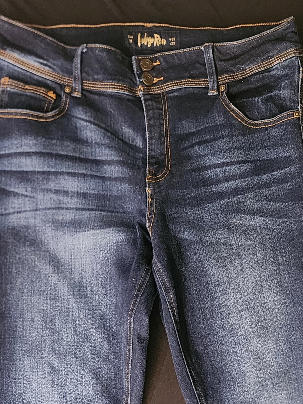 Indigo Rein Womans Dark Blue Slim Jeans